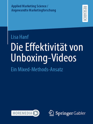 cover image of Die Effektivität von Unboxing-Videos